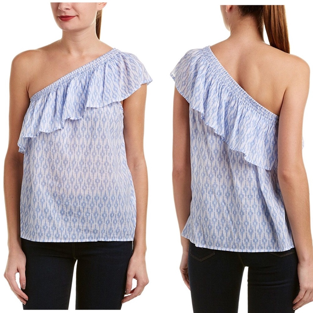 NWT Two Vince Camuto Blue One Shoulder Tencel